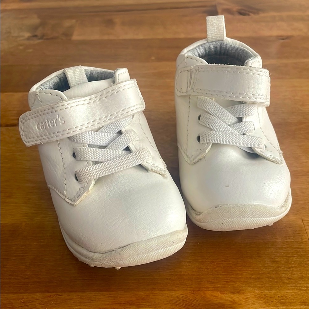 Carter's White First Walker Boots